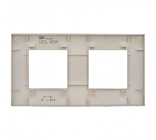SKANDY Рамка 2-мест. SK-F02S сереб.  SK-M22-K23  IEK
