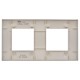 SKANDY Рамка 2-мест. SK-F02S сереб.  SK-M22-K23  IEK