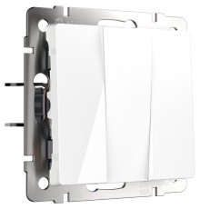 W1130001/ Электроустановочные изделия - Выключатель трехклавишный (белый)  a051131 Werkel