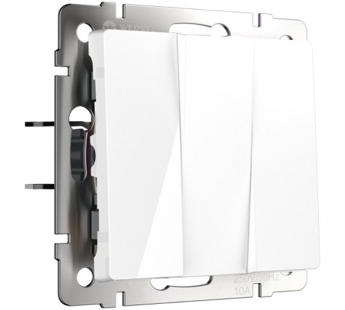 W1130001/ Электроустановочные изделия - Выключатель трехклавишный (белый)  a051131 Werkel