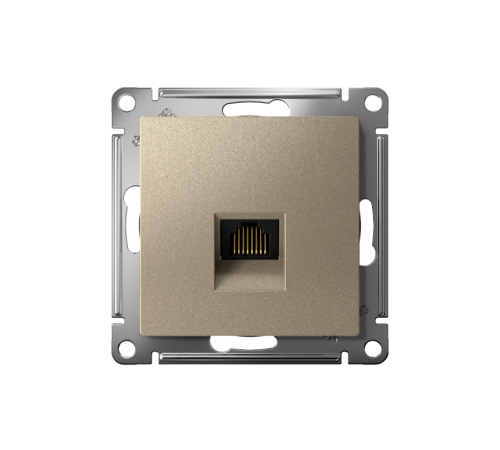 AtlasDesign Шампань Розетка компьютерная RJ45, механизм  ATN000583  SE