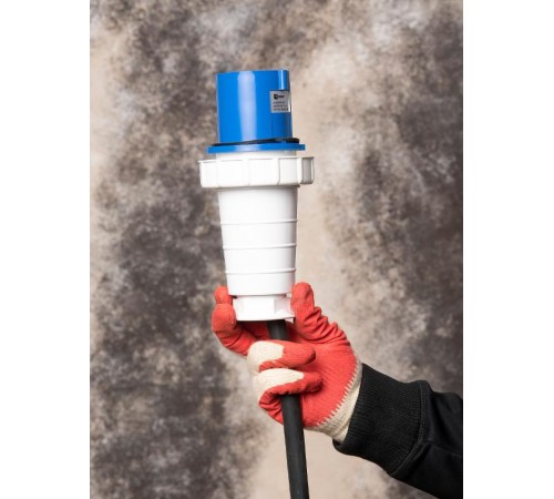 Вилка переносная 033 2Р+РЕ 63А 220В IP67 EKF PROxima  ps-033-63-220  EKF