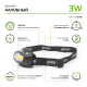 Фонарь налобный GFL308 3W 180lm 3xААА LED 1/12/72  GF308  Gauss
