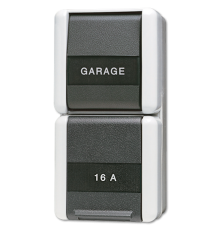 Комбинация - розетка универсальный выключатель; для накладного монтажа IP44  876NAW  Jung