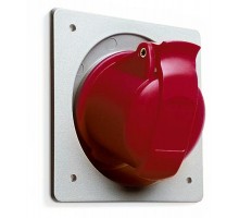 Розетка панельная с угловым унифицированным фланцем 432RAU6, 32A, 3P+N+E, IP44, 6ч  2CMA193283R1000  ABB