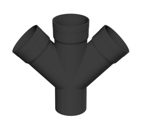 Соединение для 4 двустен. труб. 45 град.. полипропилен. желтый. д.110  021110  DKC