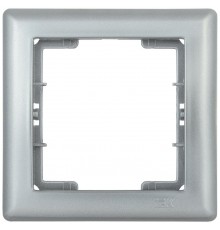 РГ-1-БС Рамка 1 мест. BOLERO серебряный  EMB12-K23  IEK