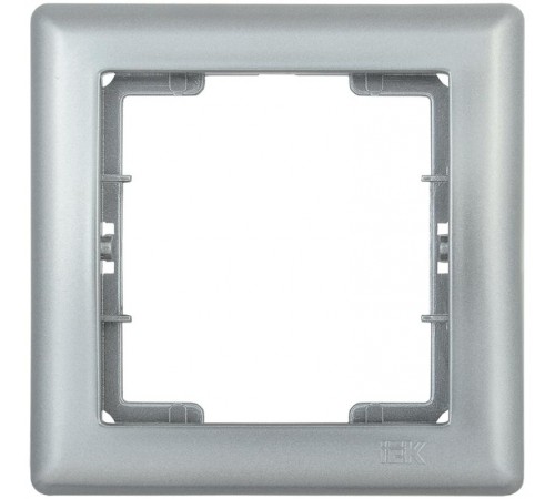 РГ-1-БС Рамка 1 мест. BOLERO серебряный  EMB12-K23  IEK