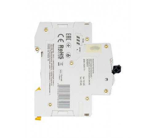 Выключатель автоматический двухполюсный M10N 2P C 16А 10кА ARMAT  AR-M10N-2-C016  IEK