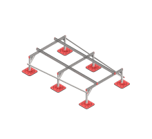 Опорная конструкция для установки оборудования TECHNORAPTOR FOOT 1500х2500  KM-TR-F-SSEI-1500-2500  КМ - профиль