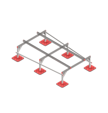 Опорная конструкция для установки оборудования TECHNORAPTOR FOOT 1500х2500  KM-TR-F-SSEI-1500-2500  КМ - профиль