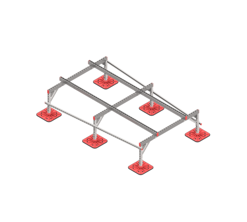Опорная конструкция для установки оборудования TECHNORAPTOR FOOT 1500х2500  KM-TR-F-SSEI-1500-2500  КМ - профиль