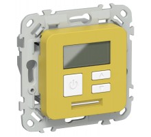 FLITE Термостат электронный с дисплеем 16А Т-ФлЖК желтый карри  FI-RT11-K44  IEK