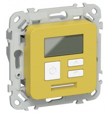 FLITE Термостат электронный с дисплеем 16А Т-ФлЖК желтый карри  FI-RT11-K44  IEK