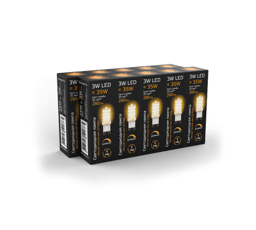 Лампа светодиодная LED 3Вт G9 AC185-265В 2700К диммируемая  107309103  Gauss