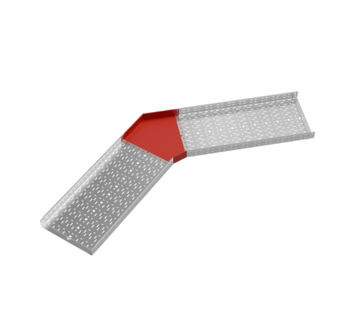 Угол горизонтальный 45 гр. 80х500 мм "ПЛЮС" HD  GLplus45-80-500 HD   КМ-профиль