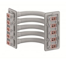 Разъем шинопровода угловой CZC8 для соединения медных шин 12х5 мм (250А) между двумя шкафами, с изолирующей рамой для шкафов ComfortLine A.  2CPX0524