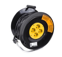 Удлинитель силовой на катушке 4 гнезда с/з 50 м 3х1 мм STANDART PROCONNECT  11-7607  PROconnect