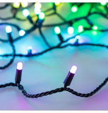 Светодиодная гирлянда ARD-STRING-CLASSIC-10000-BLACK-100LED-MILK-LIVE RGB-DMX (24V, 10W) (Ardecoled, IP65)  031746  Arlight