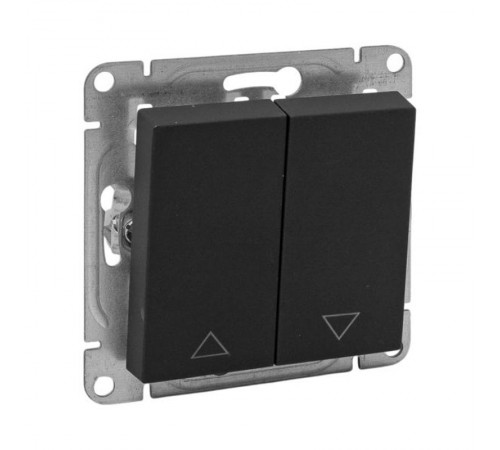 Механизм выключателя, для жалюзей, чёрный Эпика EKF  UP1-SWB-25  EKF