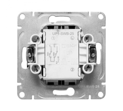 Механизм выключателя, для жалюзей, чёрный Эпика EKF  UP1-SWB-25  EKF