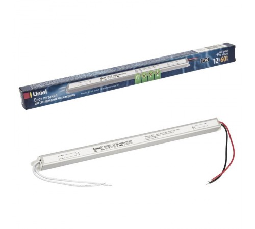 Блок питания ультратонкий UET-VAT-060A20 12V IP20 60Вт. металл.корпус.  UL-00004846  Uniel