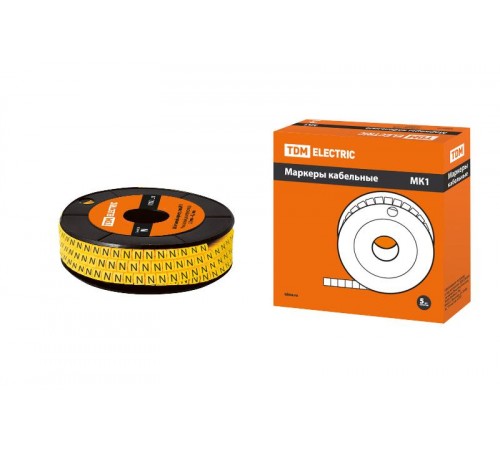 Маркер МК1 - 2,5мм символ "N" 1000шт/ролл  SQ0511-0025  TDM