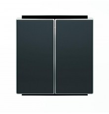 Клавиша для 2-клавишных выключателей/переключателей/кнопок, серия SKY, цвет чёрный бархат2CLA851100A1501 ABB