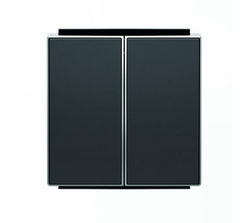 Клавиша для 2-клавишных выключателей/переключателей/кнопок, серия SKY, цвет чёрный бархат2CLA851100A1501 ABB