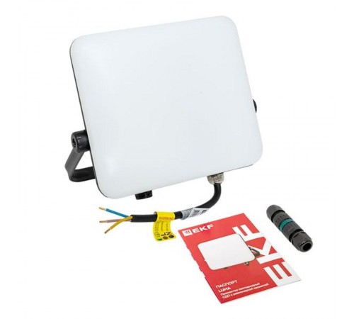Прожектор светодиодный СДО-4004 50Вт 4000К IP65 с равномерной засветкой LUMA EKF  FLL-4004-50-4000  EKF