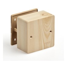 Коробка универсальная для кабель-каналов, 85х85х42мм(сосна на светлой основе)  65015-27М  Рувинил