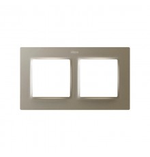 Рамка на 2 поста цвета матовый шампань S82 Concept  8200627-094  Simon