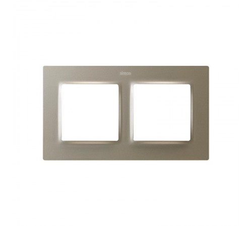 Рамка на 2 поста цвета матовый шампань S82 Concept  8200627-094  Simon