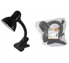 Светильник настольный прищепка 40Вт, E27, черный, (мягкая упак.) Народный  SQ0337-0126  TDM