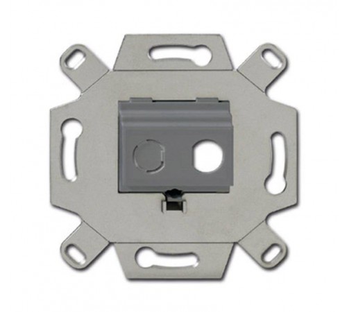 Адаптор/суппорт для ТВ-разъёмов тип F, BNC-F, цвет серый  0230-0-0438  2CKA000230A0438  ABB