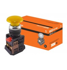 Кнопка AEА-22 "Грибок" желтый d22мм 1з+1р   SQ0704-0036  TDM