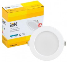 Светильник светодиодный ДВО 1611 белый круг 7Вт 4000К IP20  LDVO0-1611-07-4000-K01  IEK