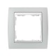 Simon 82 Рамка декоративная, 1 пост, S82, серый-белый  82611-33  Simon
