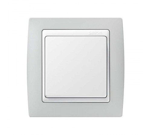 Simon 82 Рамка декоративная, 4 поста, S82, серый-белый  82641-33  Simon