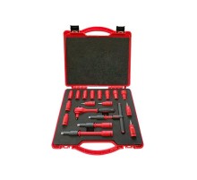 Набор электрика диэлектрический 1000В, 1/4", 18 пр., VDE, SHTOK  376268  КЭАЗ