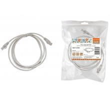 Патч-корд народный U/UTP Cat 5e 4PR 24AWG PVC, литой 1 м, серый  SQ0115-0002  TDM