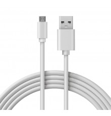 USB кабель microUSB длинный штекер 1 м белый  18-4269  REXANT