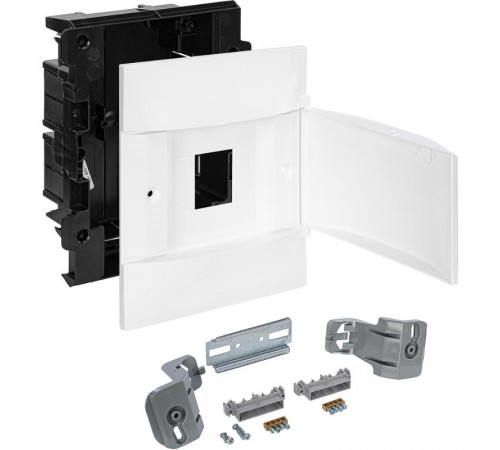 Practibox S Пластиковый щиток Встраиваемый 1X4 Белая дверь  134544  Legrand