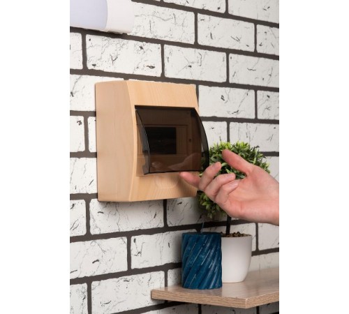 Щит распределительный навесной ЩРН-П- 8 светлое дерево IP41 EKF PROxima  pb40-n-8-light  EKF