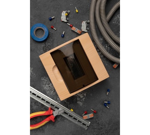 Щит распределительный навесной ЩРН-П- 8 светлое дерево IP41 EKF PROxima  pb40-n-8-light  EKF