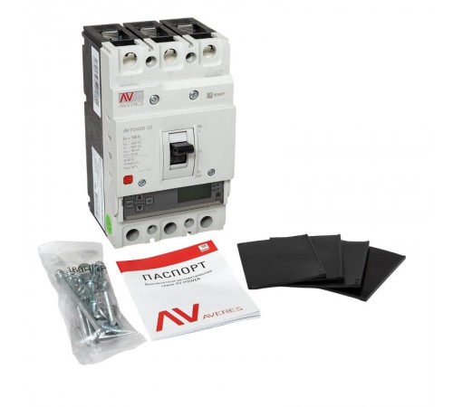 Выключатель автоматический AV POWER-1/3 160А 100kA ETU6.0 AVERES  mccb-13-160H-6.0-av  EKF