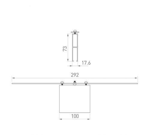 Коннектор прямой ALT-LINEAIR-FLAT-CON-I-2094 (ANOD) (arlight, IP20 Металл, 3 года)  030293  Arlight