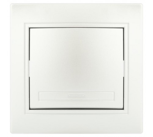 Выключатель Intro Plano 1-101-06 одноклавишный 10А-250В, IP20, СУ, перламутр  Б0053726  Intro