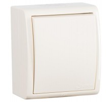 Однополюсный выключатель IP54 с подсветкой 10AX 250В цвета слоновая кость S15 Aqua  1594104-031  Simon