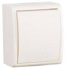 Однополюсный выключатель IP54 10AX 250В цвета слоновая кость S15 Aqua  1594101-031  Simon